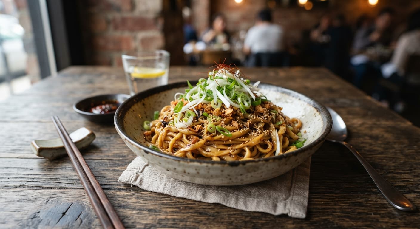 Garlic‑Scallion Noodles