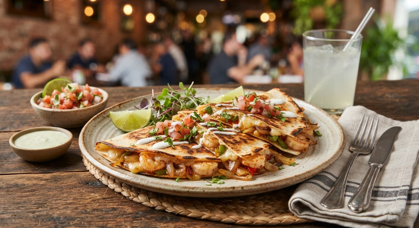 Garlic Shrimp Quesadillas