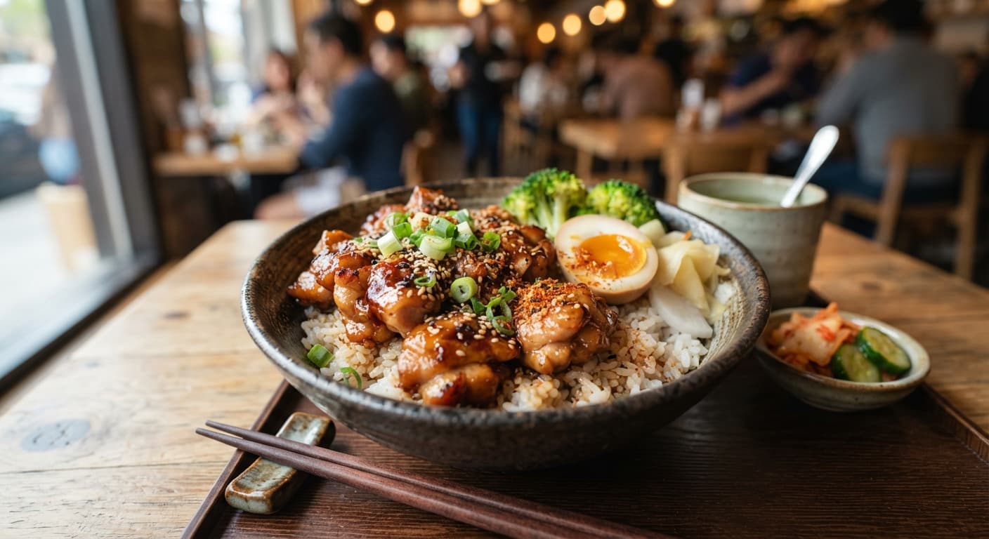 Garlic Soy Chicken Rice Bowl