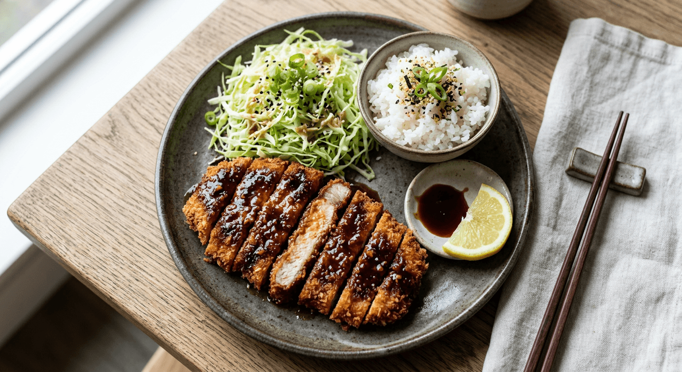 Garlic-Soy Glazed Tonkatsu