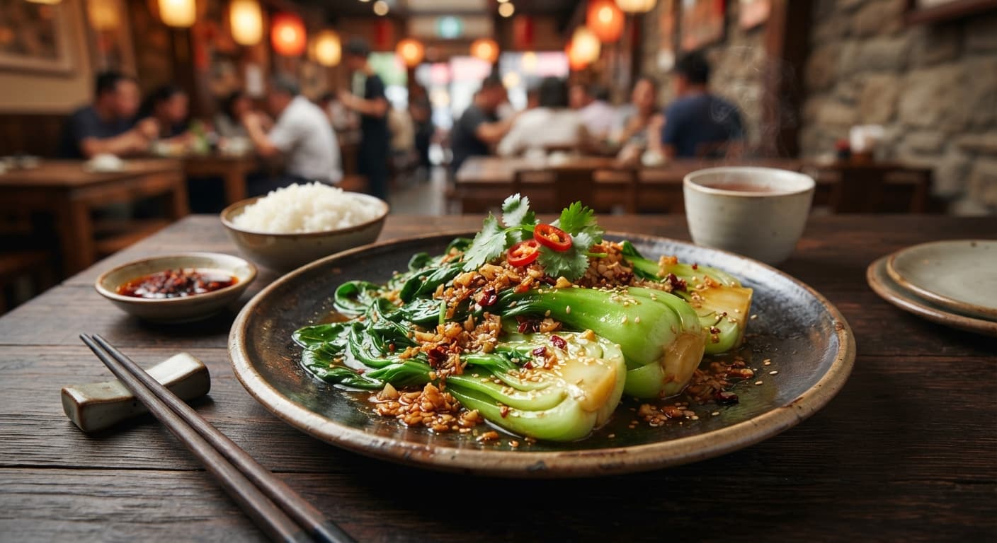Garlic Stir-Fried Bok Choy