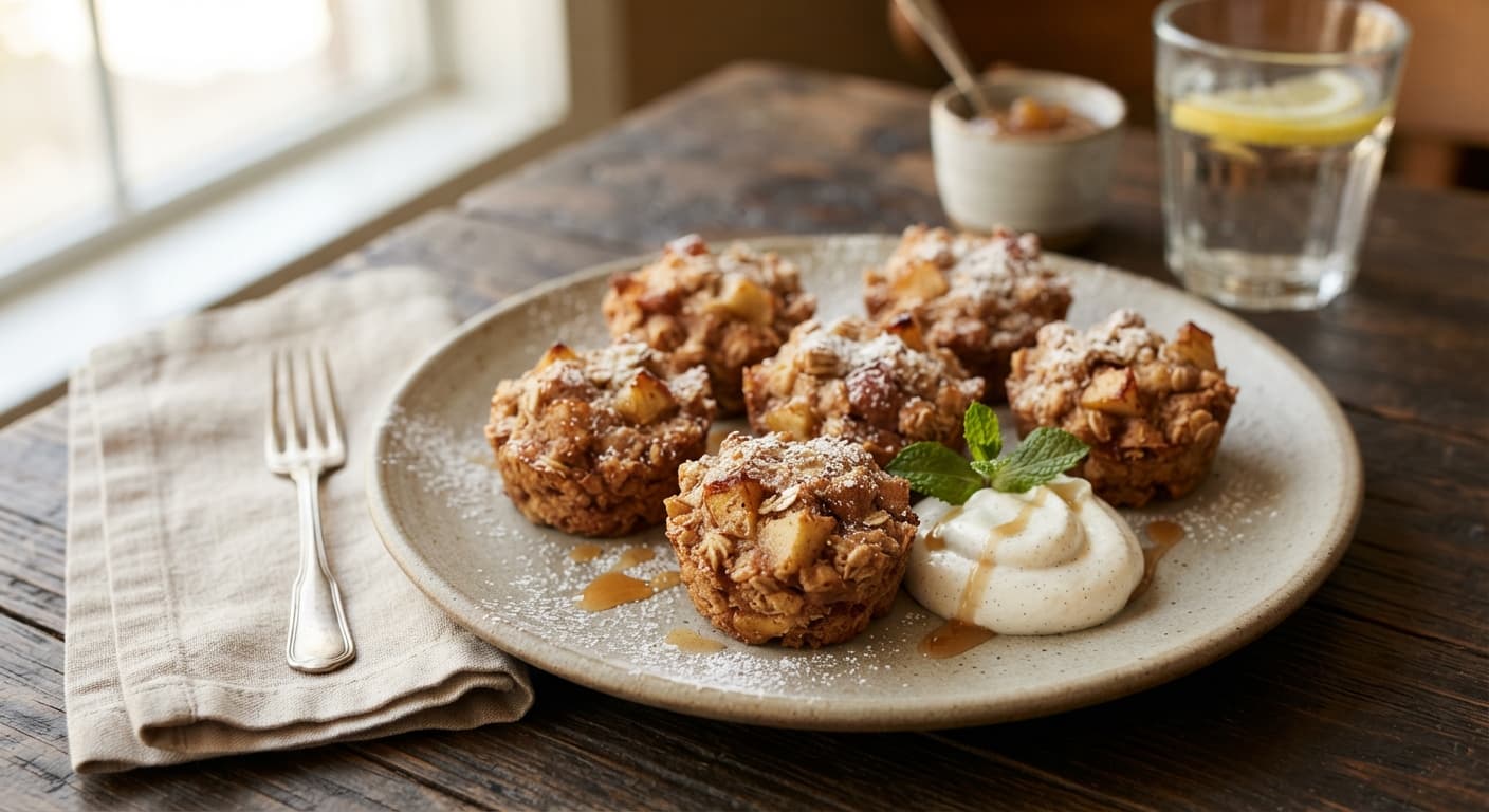German Apple‑Cinnamon Oat Bites