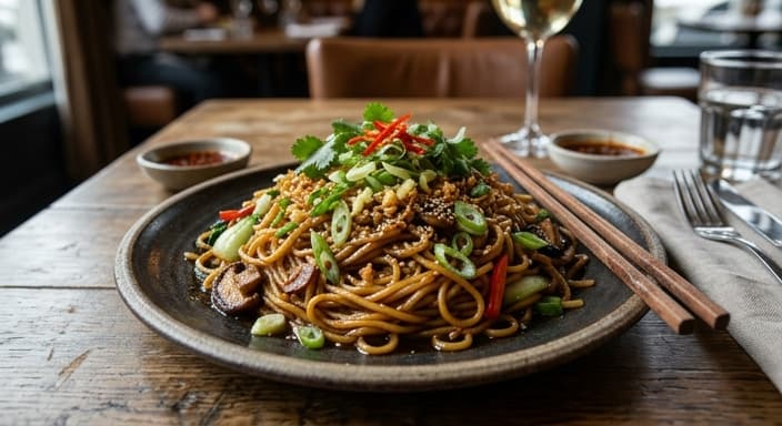 Ginger Garlic Soy Noodles