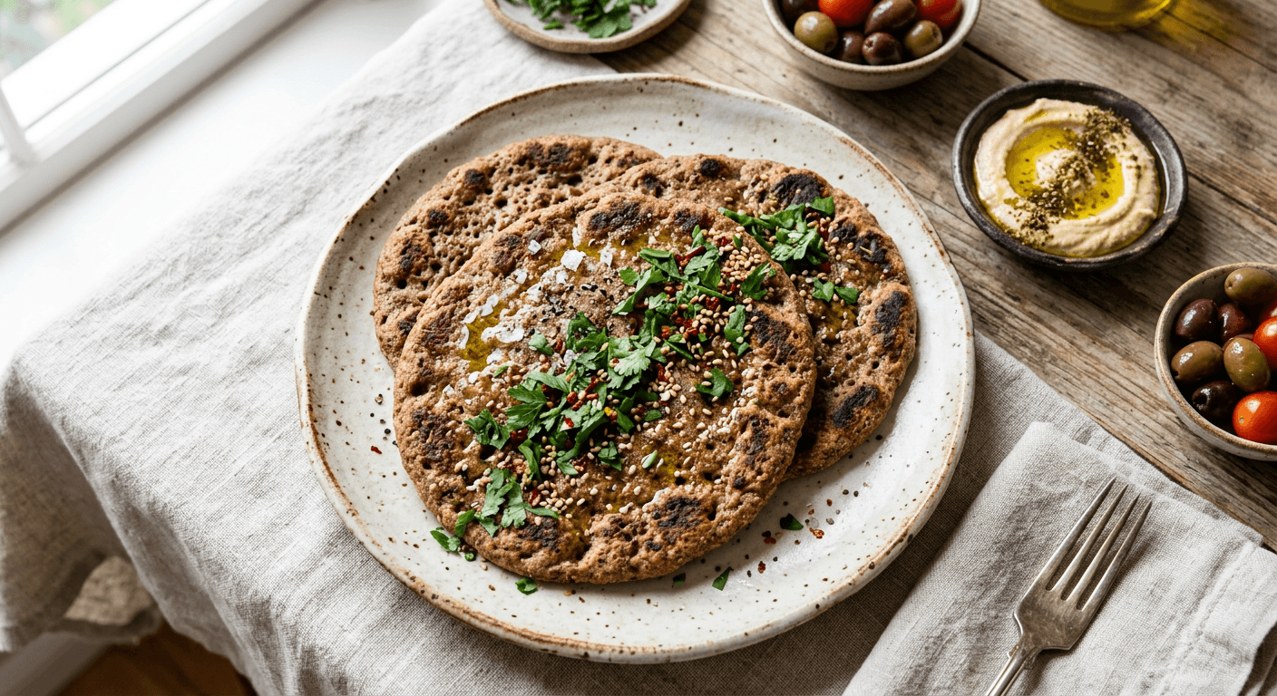Gluten Free Teff Flatbread