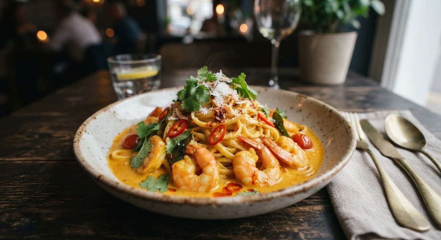 Goan Prawn Curry Linguine