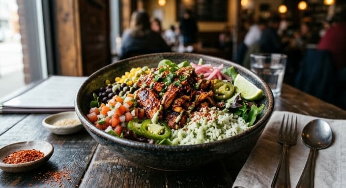 Gochugaru Chicken Burrito Bowl