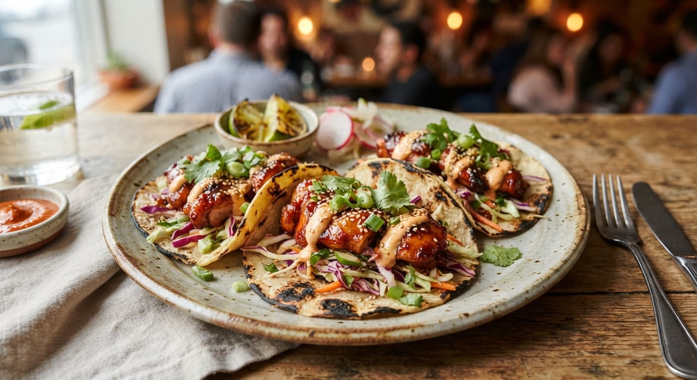 Gochujang Chicken Tacos