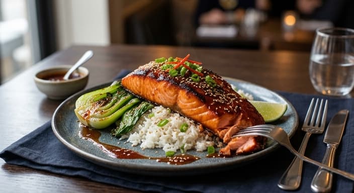 Gochujang Honey Glazed Salmon
