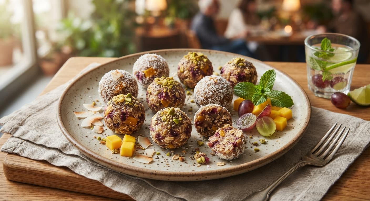 Grape & Mango Energy Bites