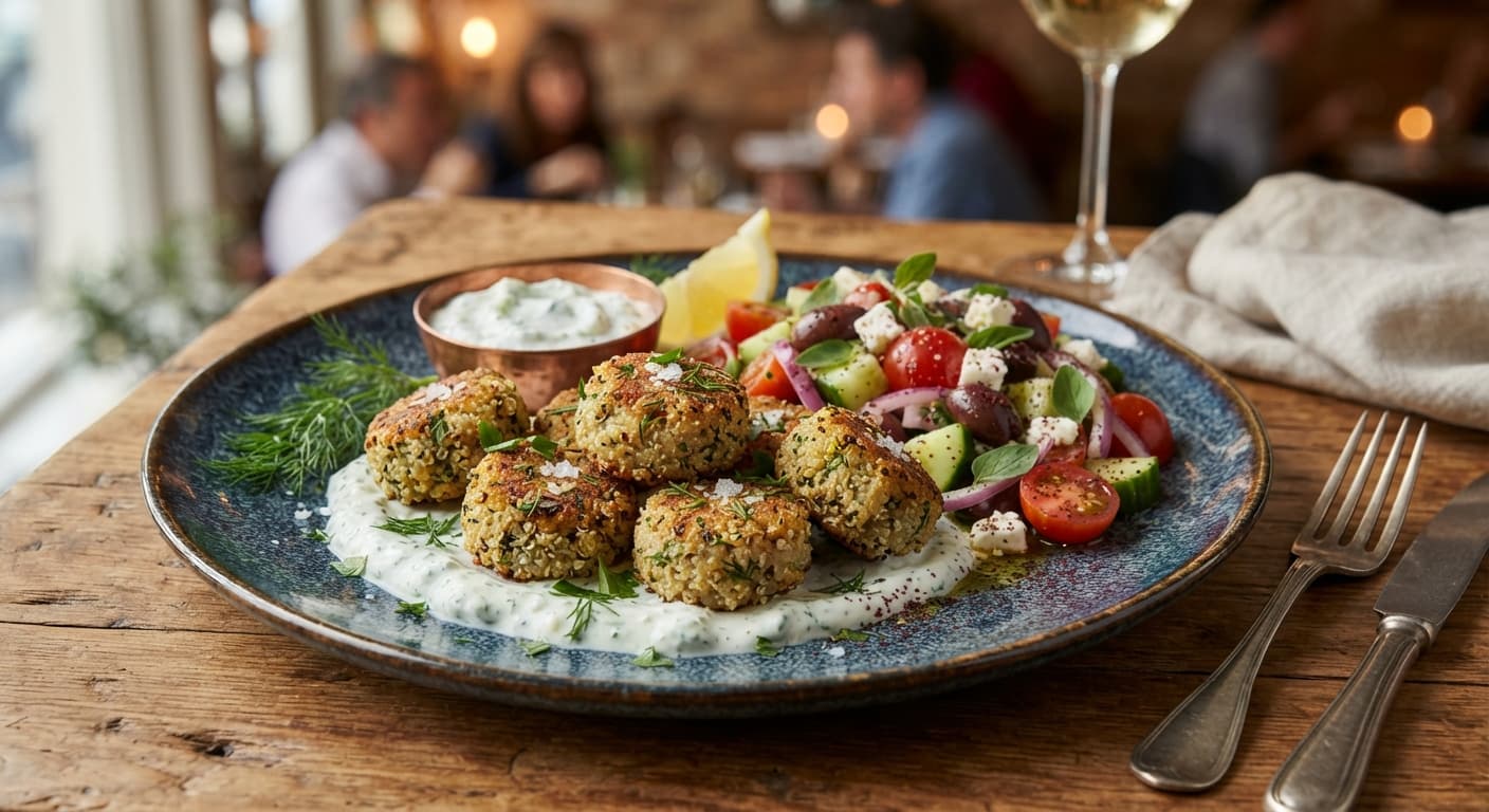 Greek Lemon‑Herb Quinoa Bites