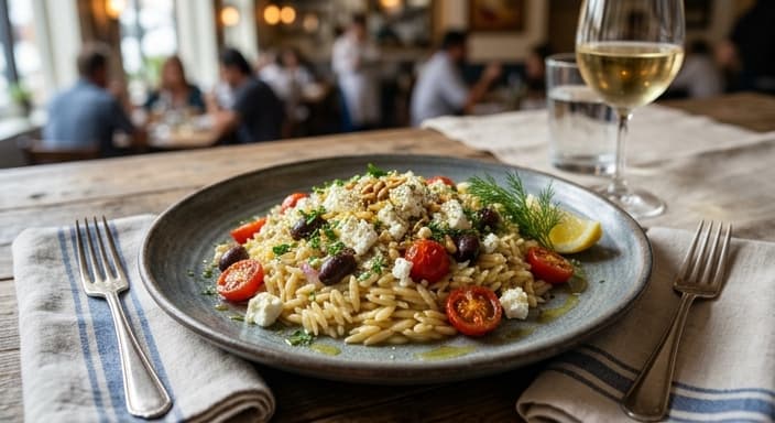 Greek Lemon Orzo with Feta