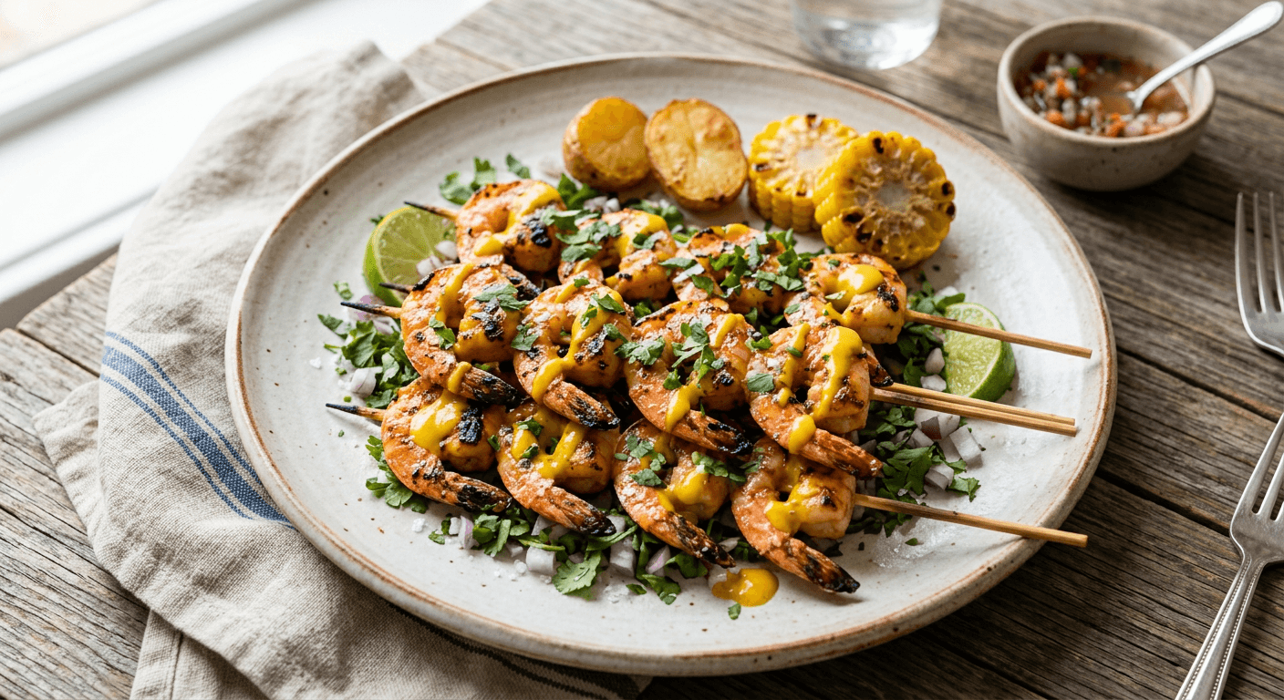 Grilled Shrimp Anticuchos