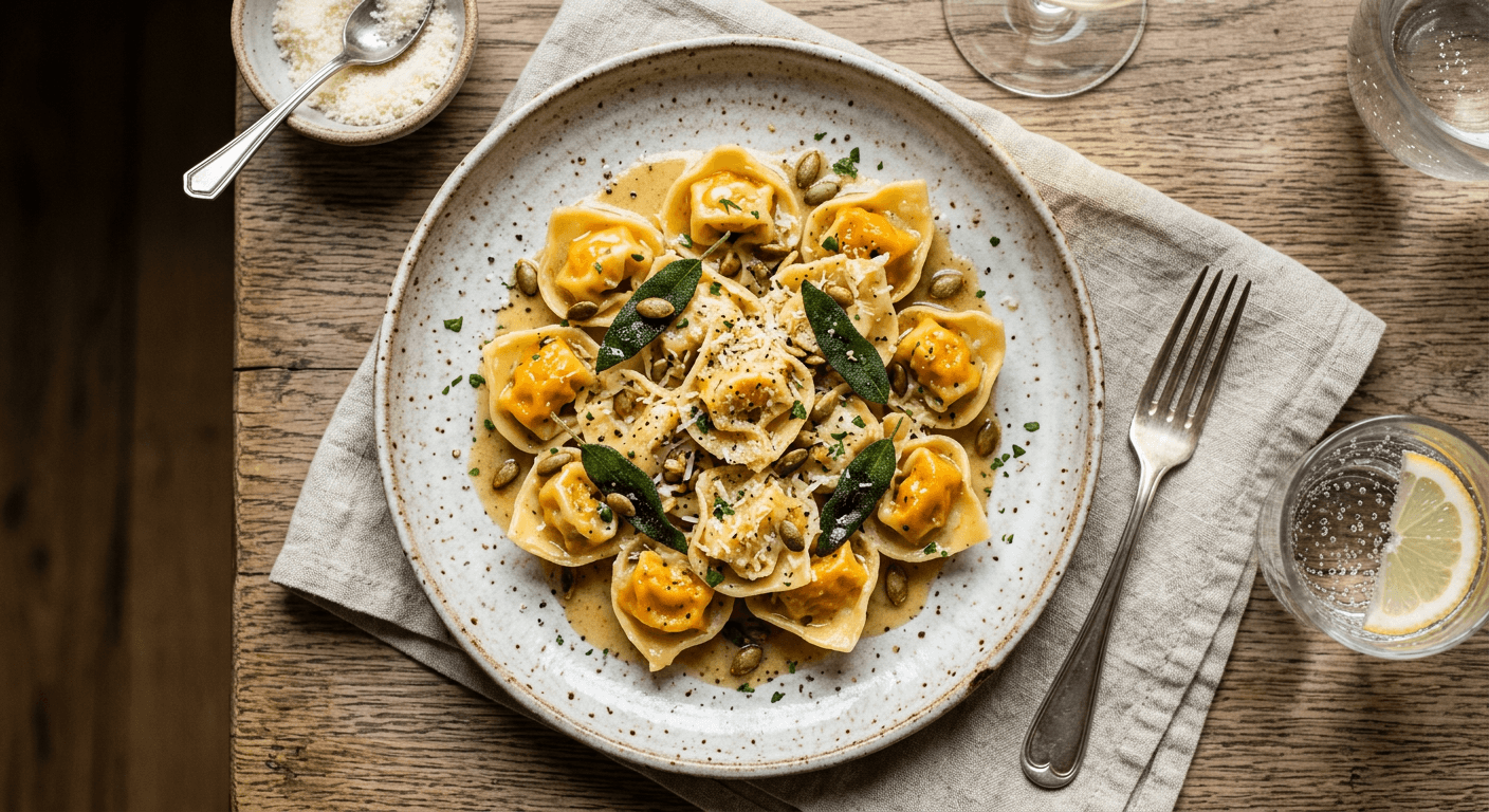 Handmade Pumpkin Tortellini