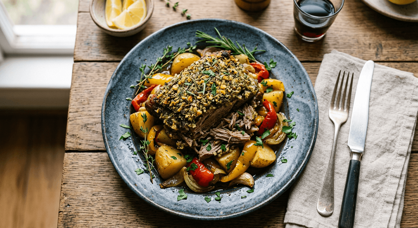 Herb-Crusted Lamb Kleftiko