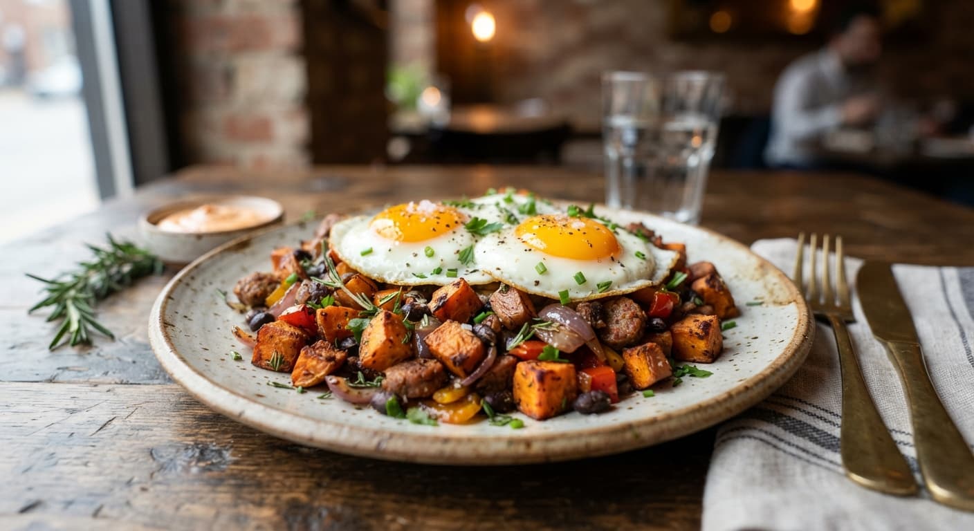 Herbed Sweet Potato Hash