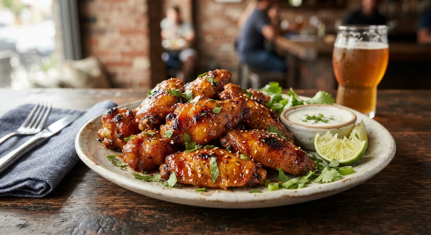Honey‑Lime Smoked Wings