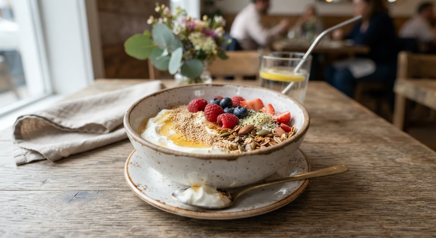 Honey Sesame Yogurt Bowl
