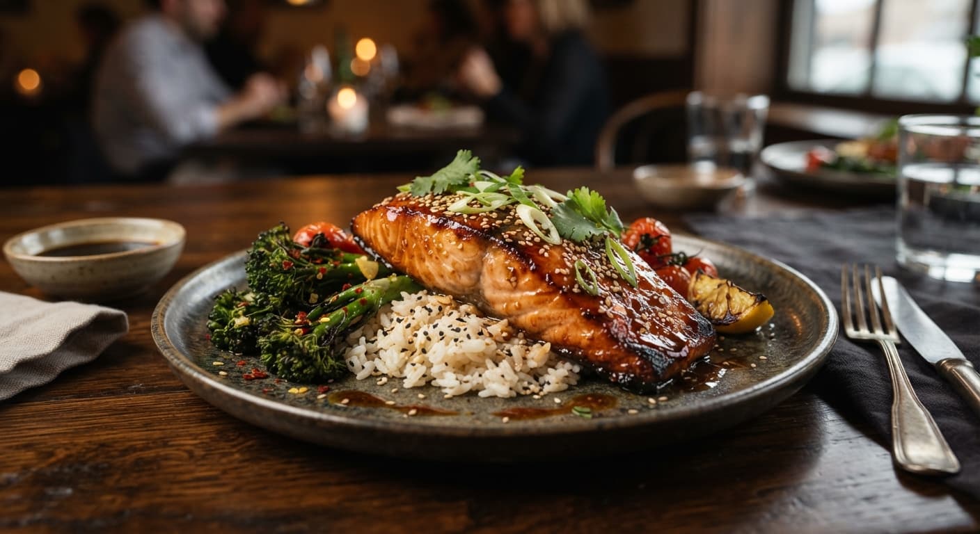 Honey‑Soy Glazed Salmon
