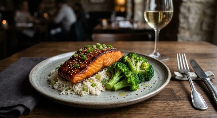 Honey Soy Salmon with Broccoli