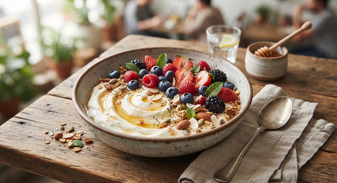 Honey Yogurt Berry Bowl