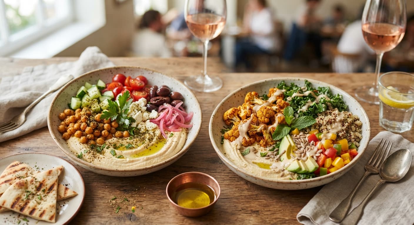 Hummus Veggie Bowls