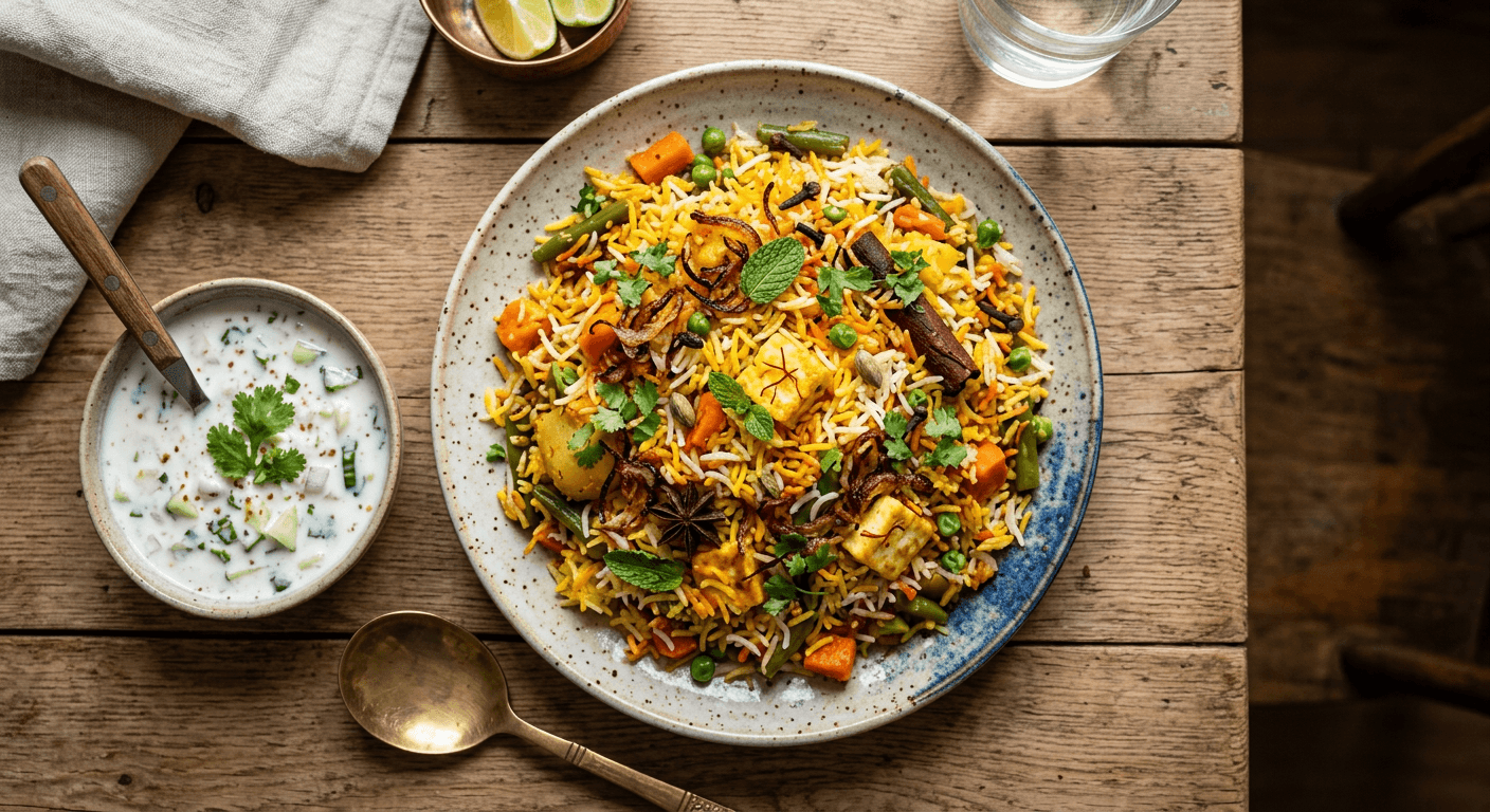Hyderabadi Veg Dum Biryani