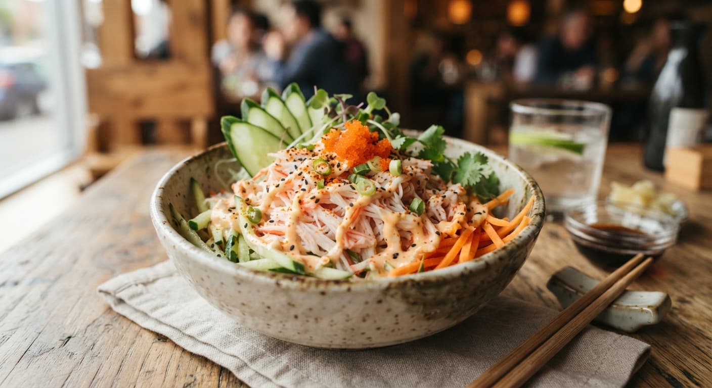Imitation Crab Kani Salad Bowl
