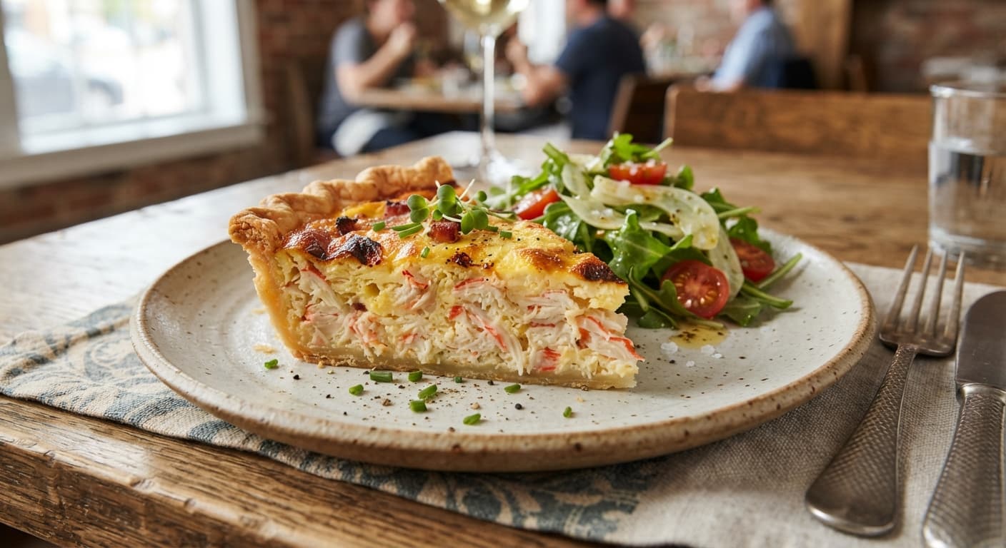 Imitation Crab Quiche Lorraine