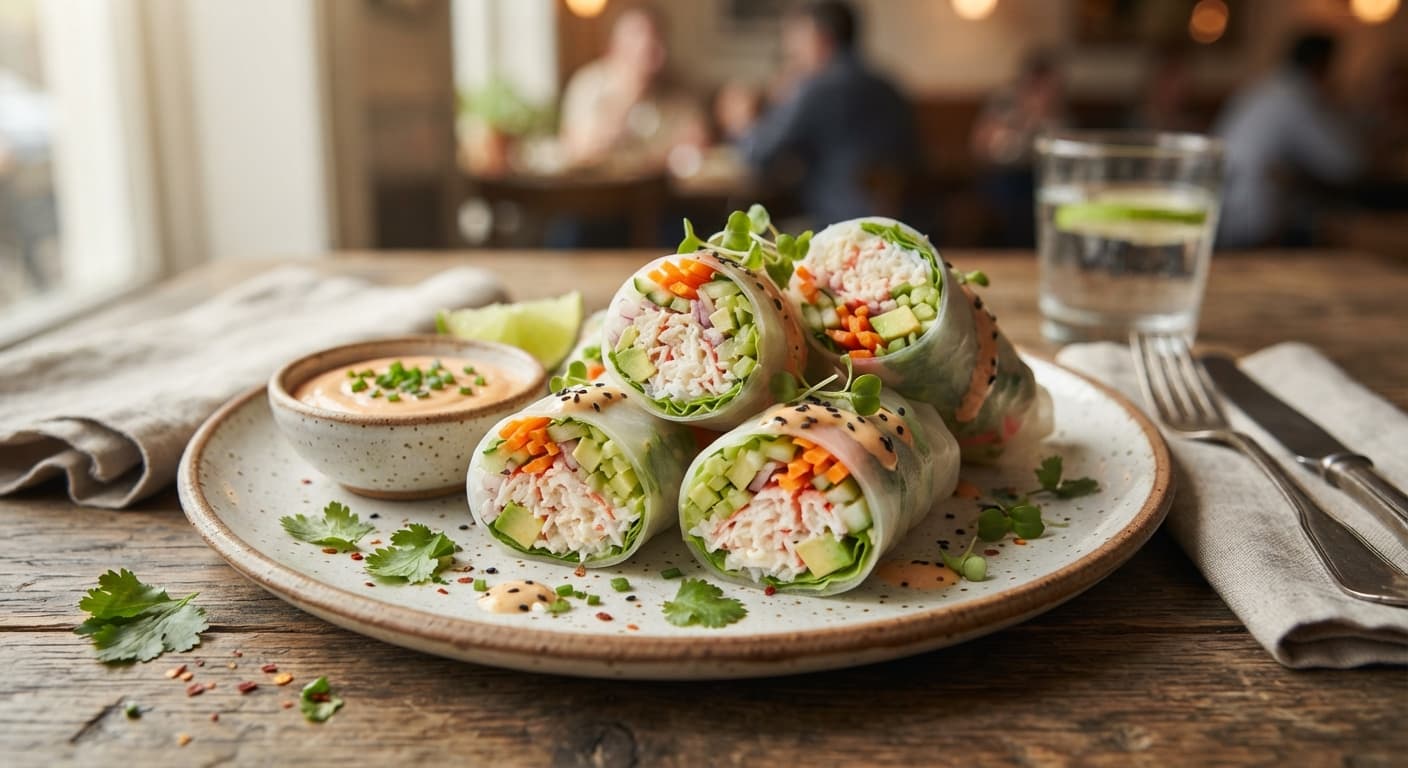 Imitation Crab Salad Wraps