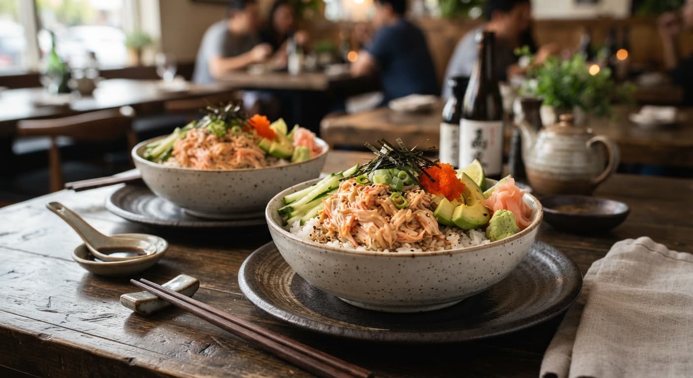 Imitation Crab Sushi Bowls
