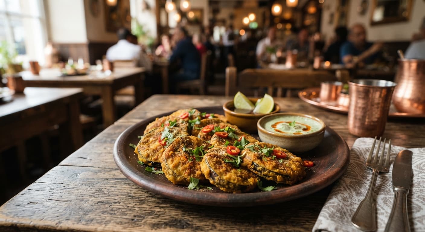 Indian Spiced Eggplant Bites