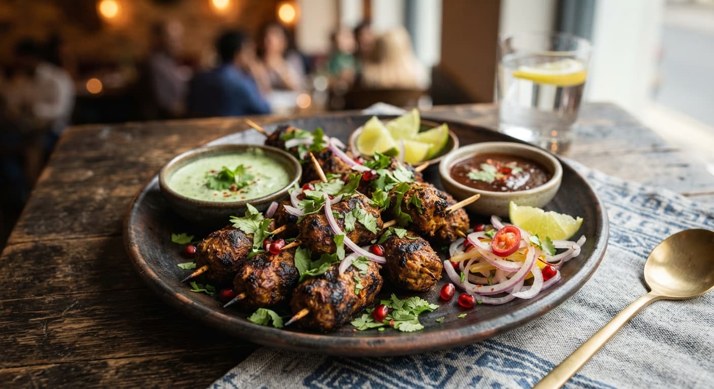 Indian Spiced Lamb Kebab Bites