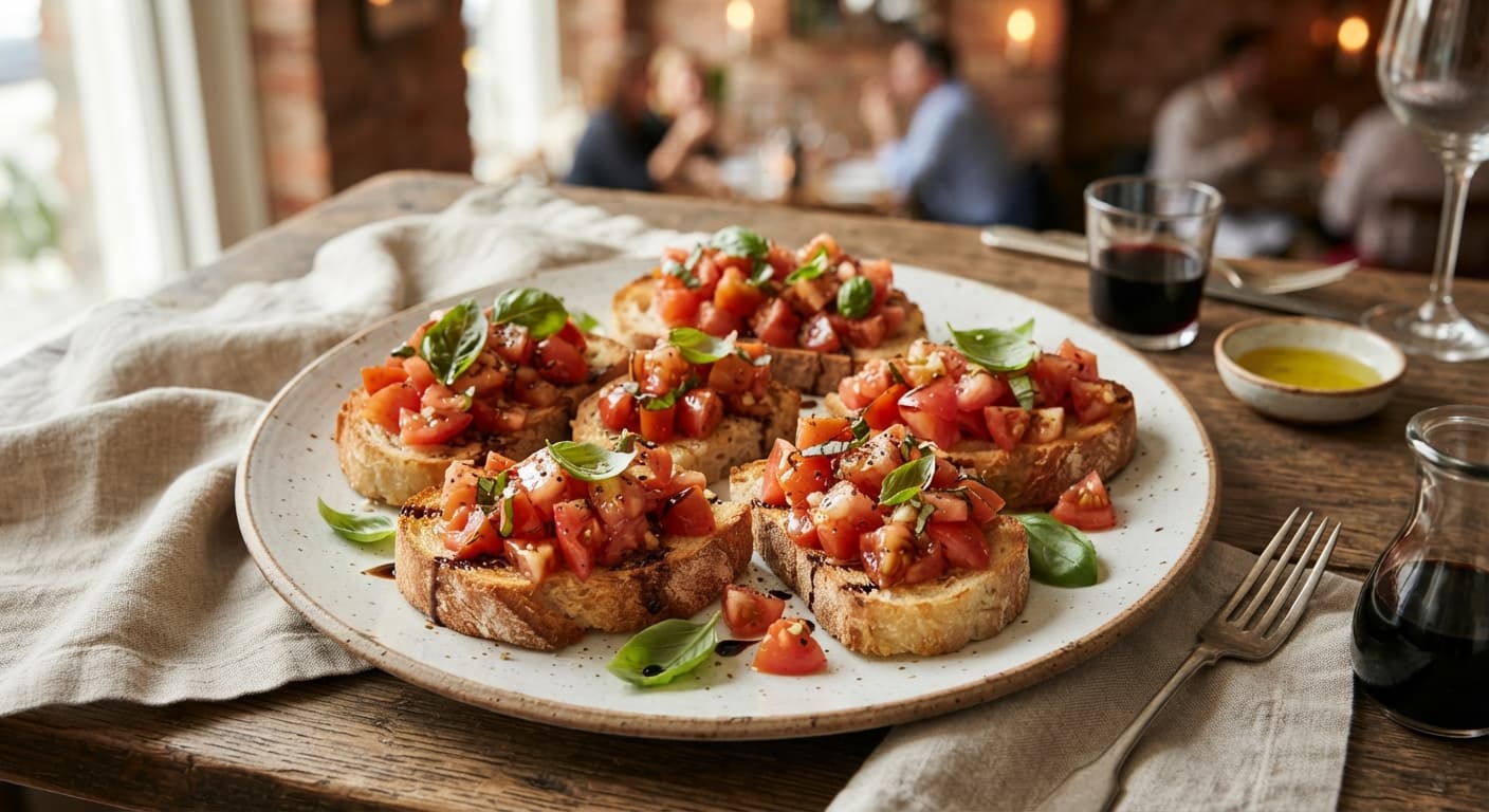 Italian Tomato‑Basil Bruschetta