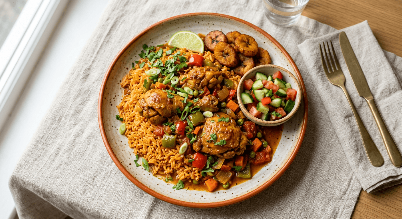 Jollof-Style Curry Chicken