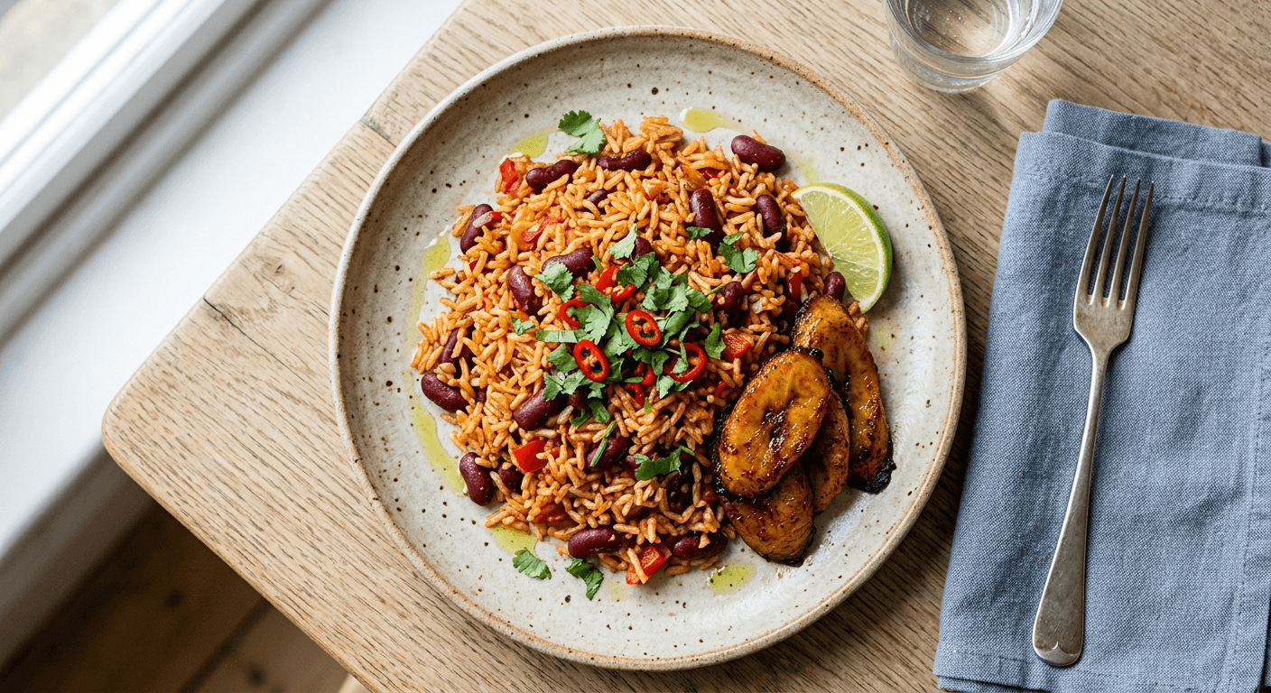 Jollof-Style Rice and Peas