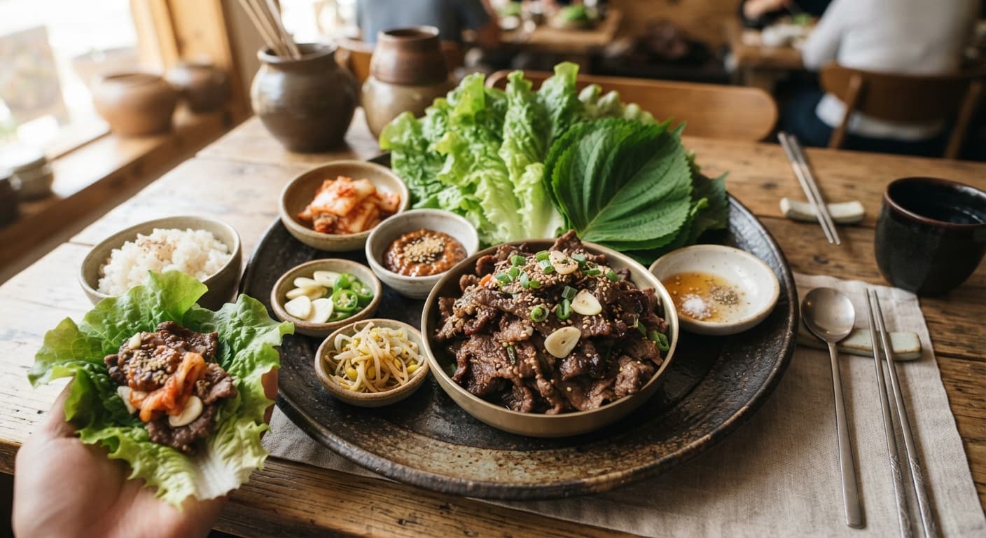 Korean Beef Lettuce Wraps (Ssam)