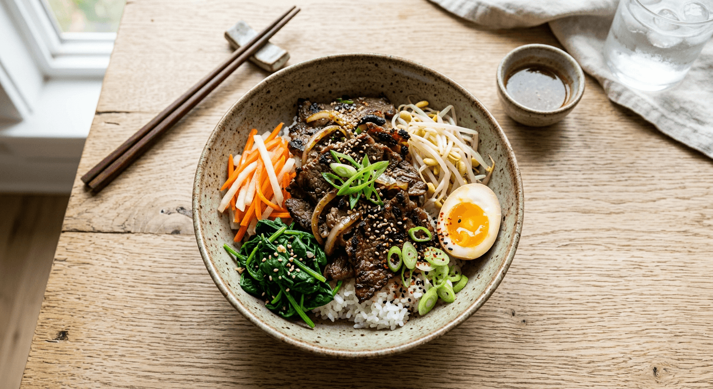 Korean Bulgogi Style Beef Bowls