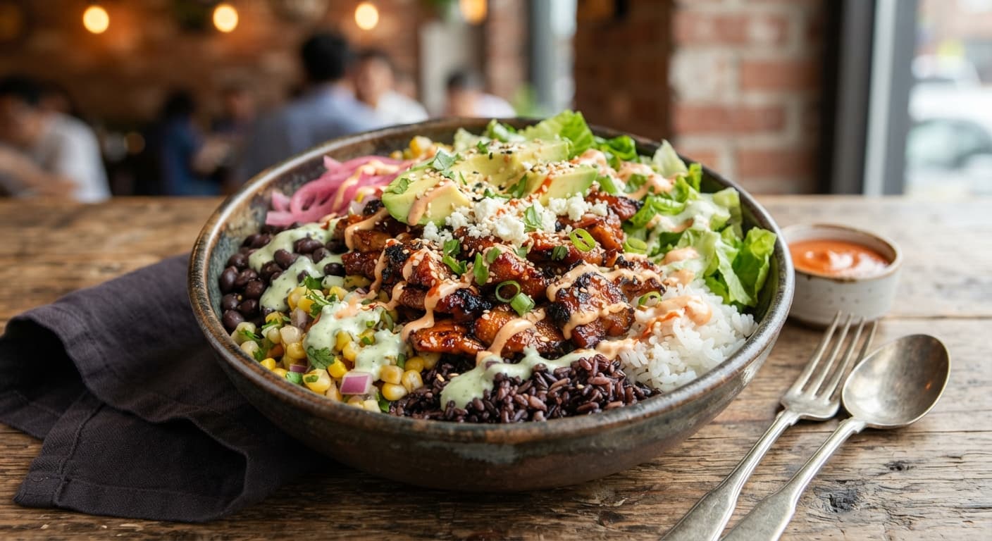 Korean Spicy Pork Burrito Bowl