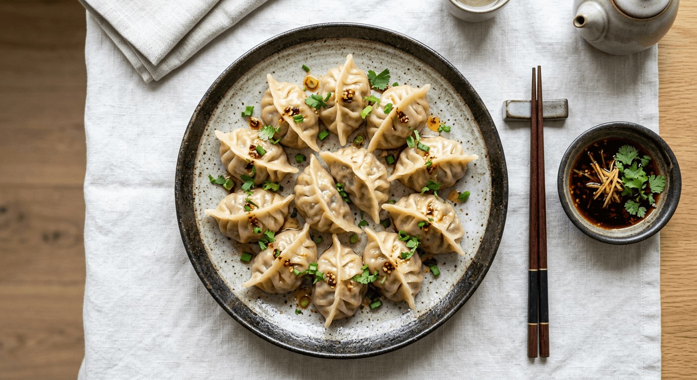 Lamb and Coriander Jiaozi