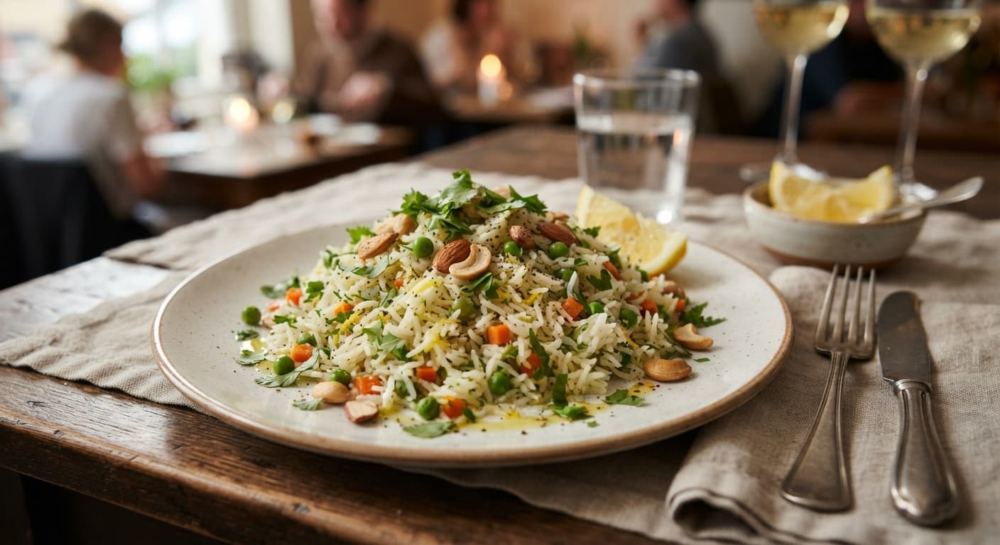Lemon Coriander Rice Pilaf