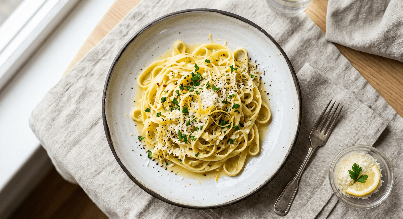 Lemon Garlic Butter Pasta