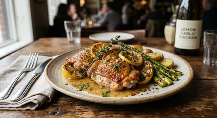 Lemon Garlic Chicken Skillet