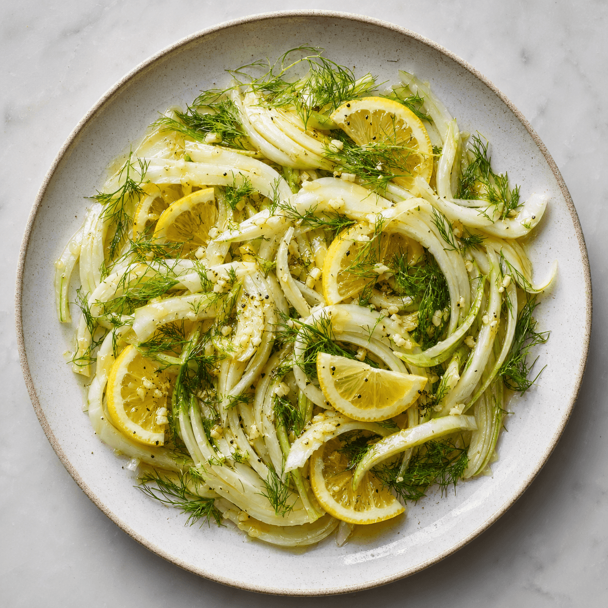 Lemon-Garlic Fennel Salad