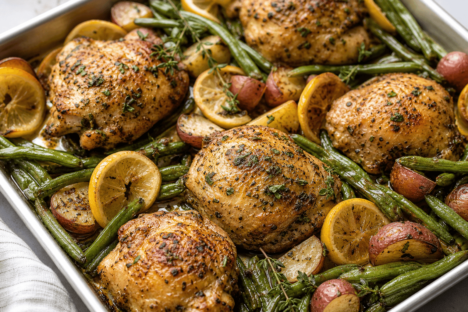 Lemon Herb Chicken Sheet-Pan