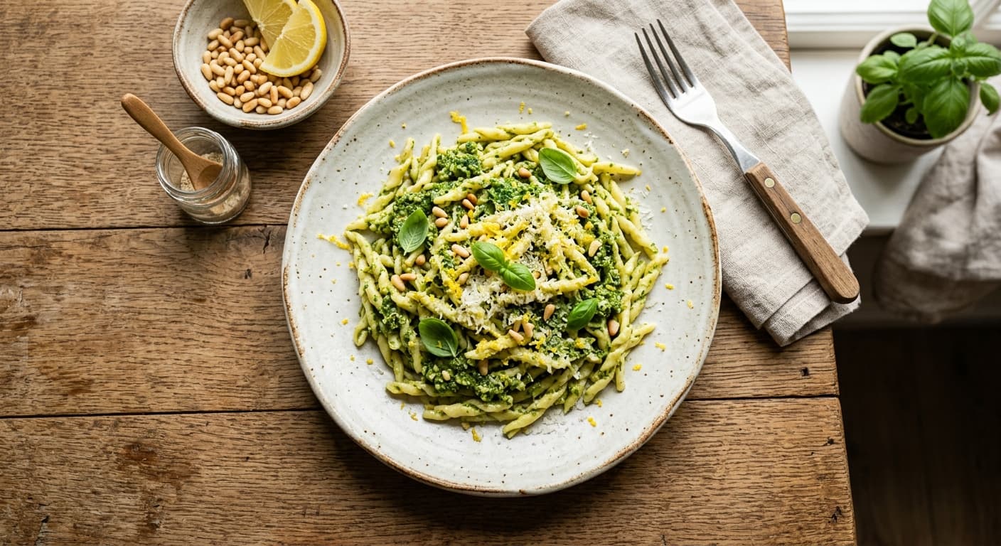 Lemon-Zest Basil Pesto