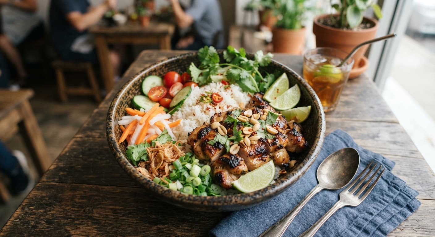 Lemongrass Chicken Rice Bowl