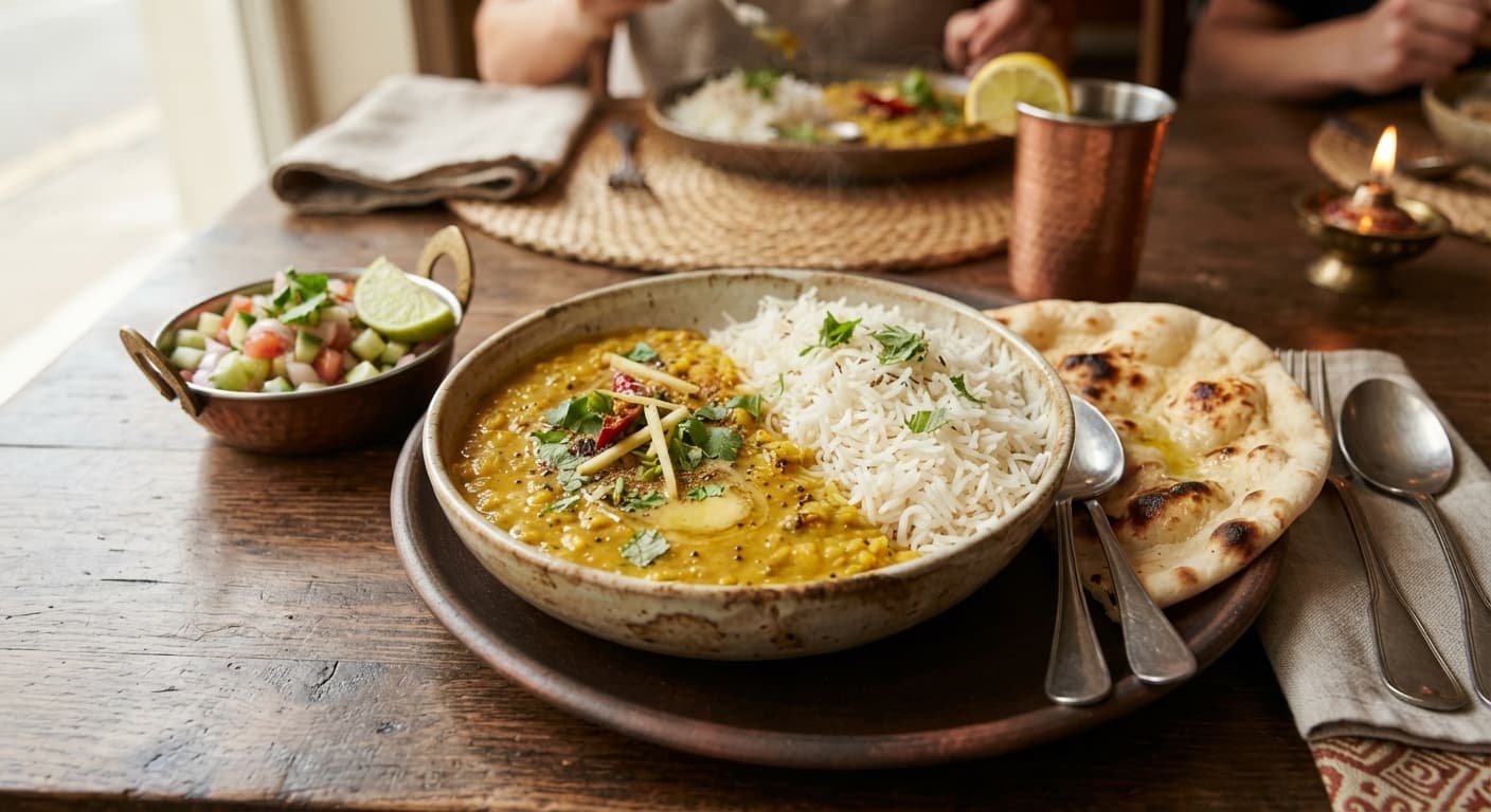 Lentil Dal with Basmati Rice