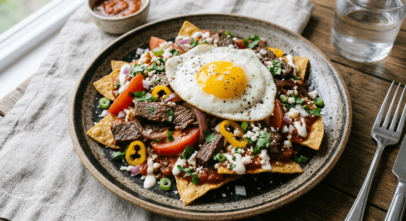 Lomo Saltado Chilaquiles