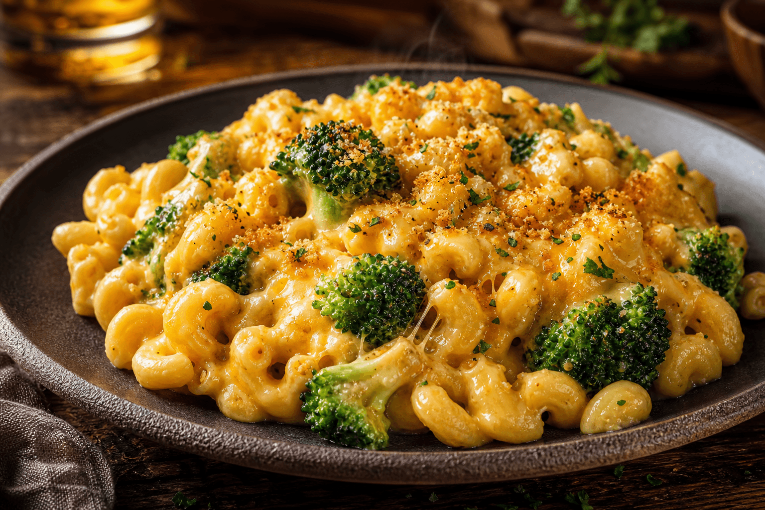 Macarena Cheesy Broccoli Mac