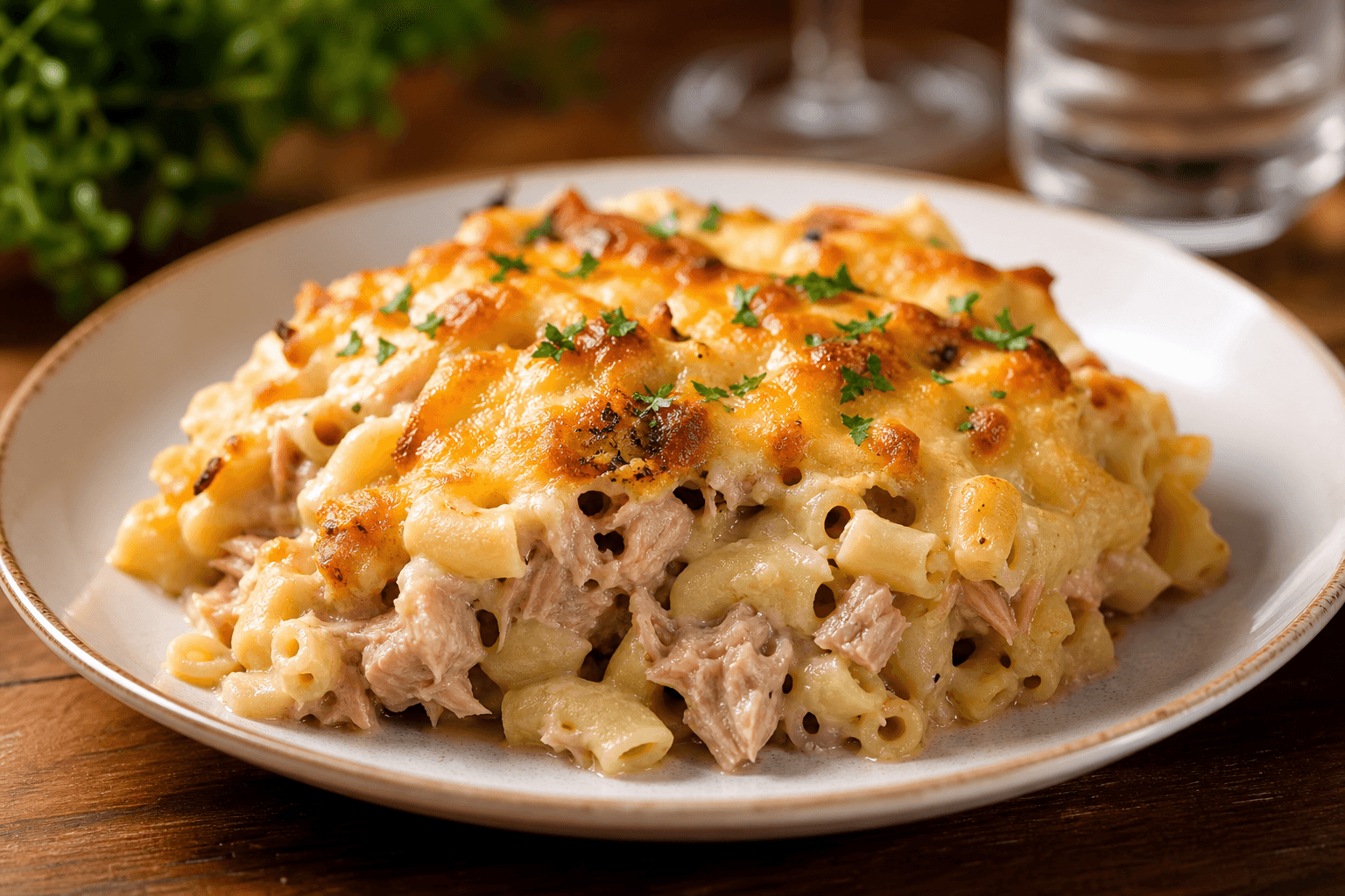 Macarena Tuna Melt Pasta Bake